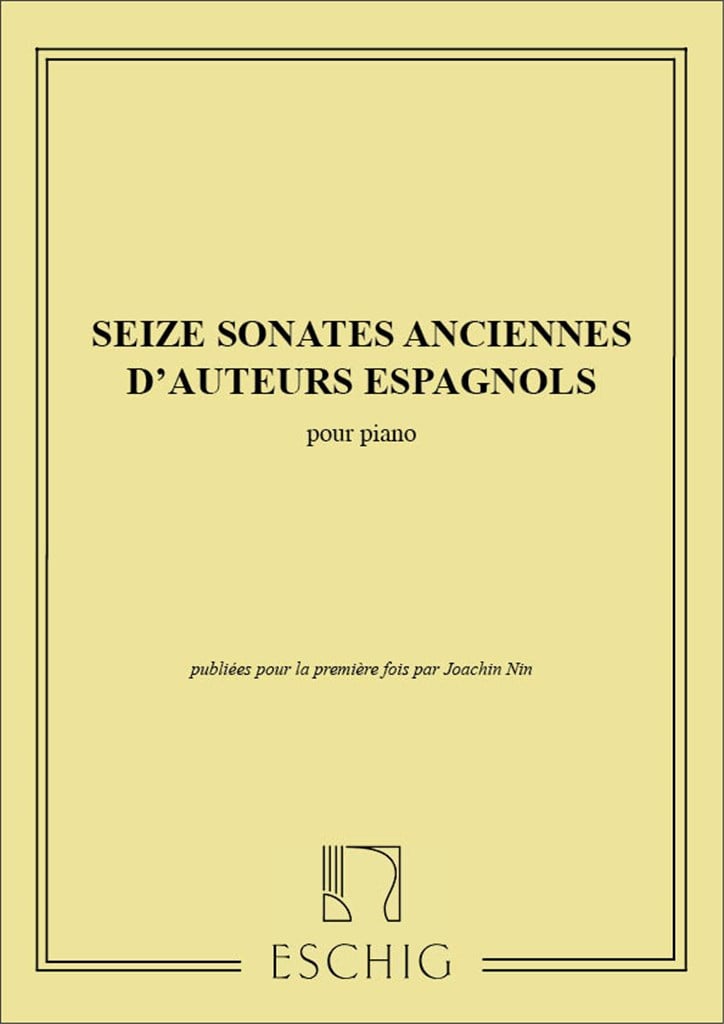 16 Sonates Ancien.Espagn. Piano